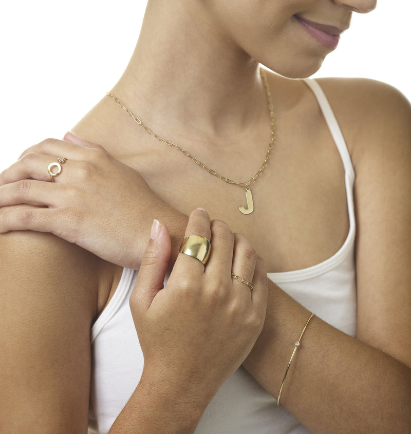 Helen Ficalora 14K Yellow Gold Wide Band Ring