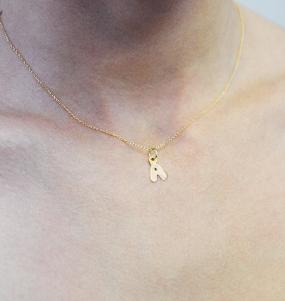 "C" Bubble Letter Charm Jewelry Helen Ficalora 