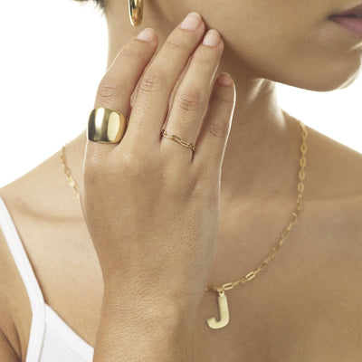 Helen Ficalora Gold Chain Link Ring - Solid 14k Gold