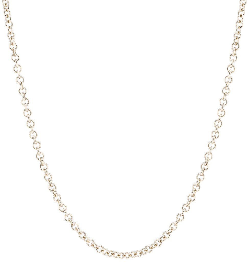 Medium Gold Chain | Cable Chain | Necklace Chain | Pendant Chain 14K Yellow Gold / 36in by Helen Ficalora
