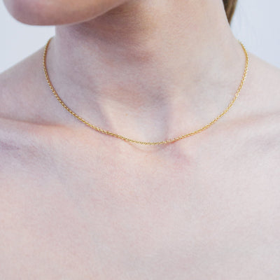 Helen Ficalora 14K Yellow Gold Fine Cable Necklace Chain