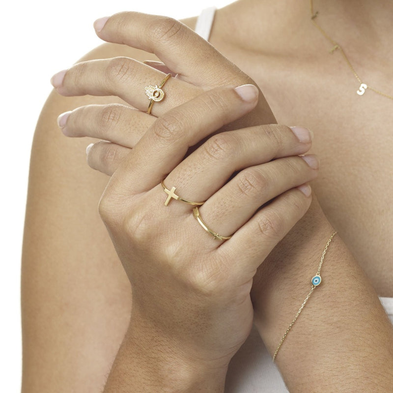 Helen Ficalora Gold Arrow Stacking Ring