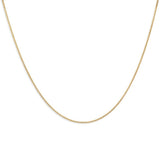 Helen Ficalora Thin Gold Cuban Link Chain in Yellow Gold