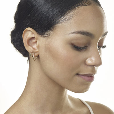 Dainty Hoop Earrings - Helen Ficalora Jewelry - 14k Yellow Gold