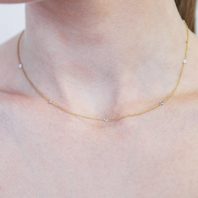 Helen Ficalora 14K Yellow Gold Chain With Diamonds