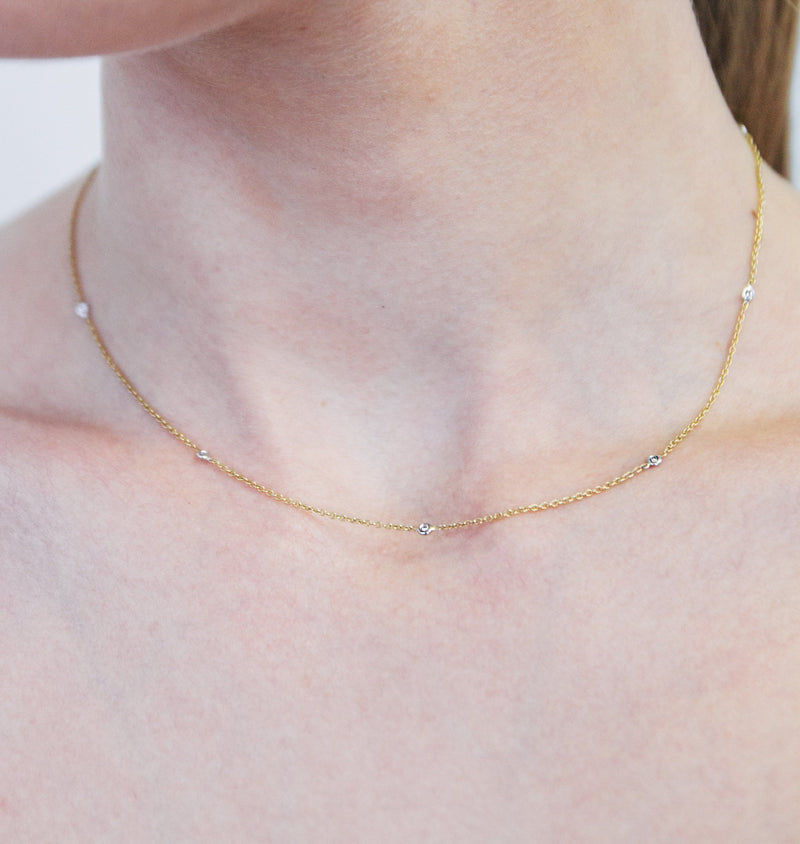 Helen Ficalora 14K Yellow Gold Chain With Diamonds