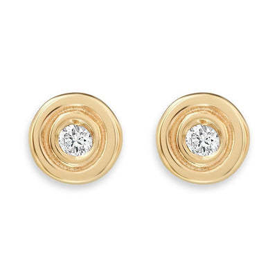 Grayson Gold Stud Earrings in Iridescent Drusy | Kendra Scott