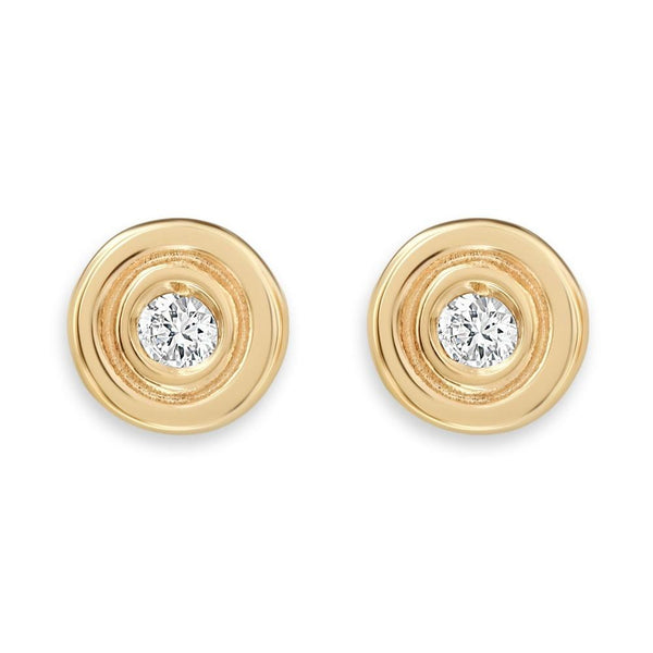 Gold double on sale stud earrings