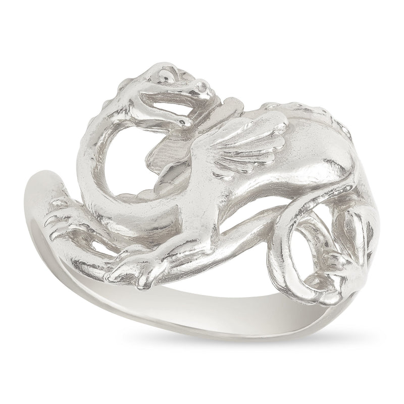 Dragon Ring Jewelry Helen Ficalora 14k White Gold