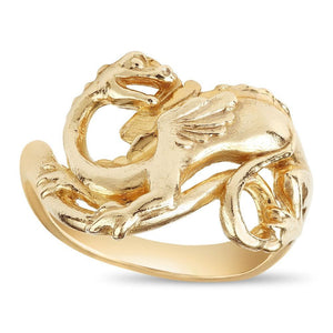 Dragon Ring Jewelry Helen Ficalora 14k Yellow Gold