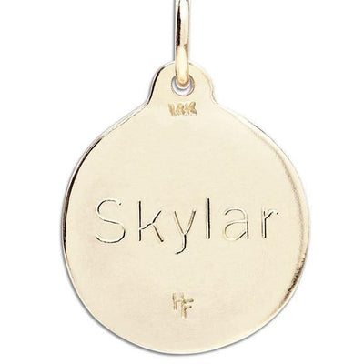 "V" Alphabet Charm With Diamond Jewelry Helen Ficalora 