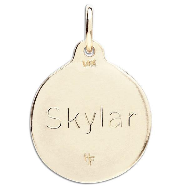 "V" Alphabet Charm With Diamond Jewelry Helen Ficalora 