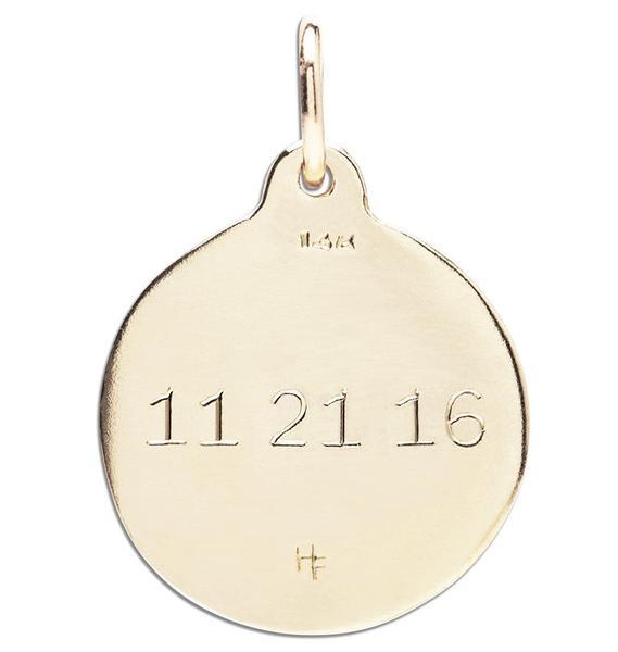 "V" Alphabet Charm With Diamond Jewelry Helen Ficalora 