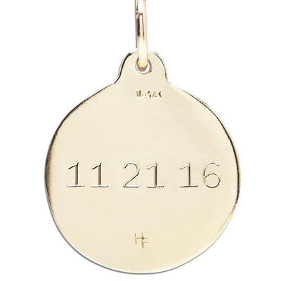 "V" Alphabet Charm With Diamond Jewelry Helen Ficalora 