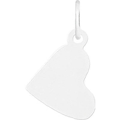 Helen Ficalora Sterling Silver Flat Heart Charm