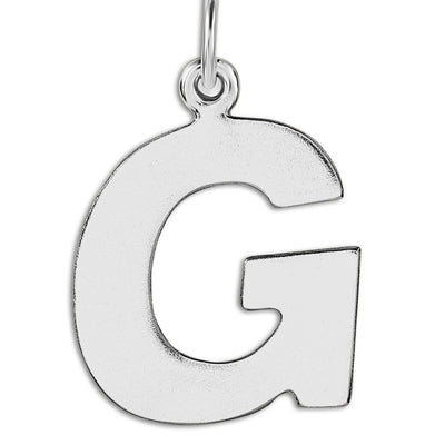 "G" Cutout Letter Charm Sterling Silver Jewelry For Necklaces And Bracelets From Helen Ficalora Every Letter And Initial Available