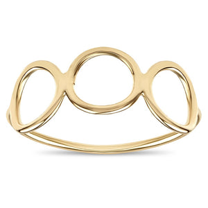 3 Circle Ring - 14k Yellow Gold - Helen Ficalora Jewelry
