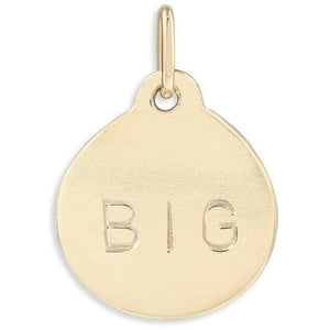 Helen Ficalora's Big Charm for necklaces and bracelets lovingly crafted in New York. Made With Solid 14k Gold. Gift Wrapped. Free Express Shipping. Custom Engraving.