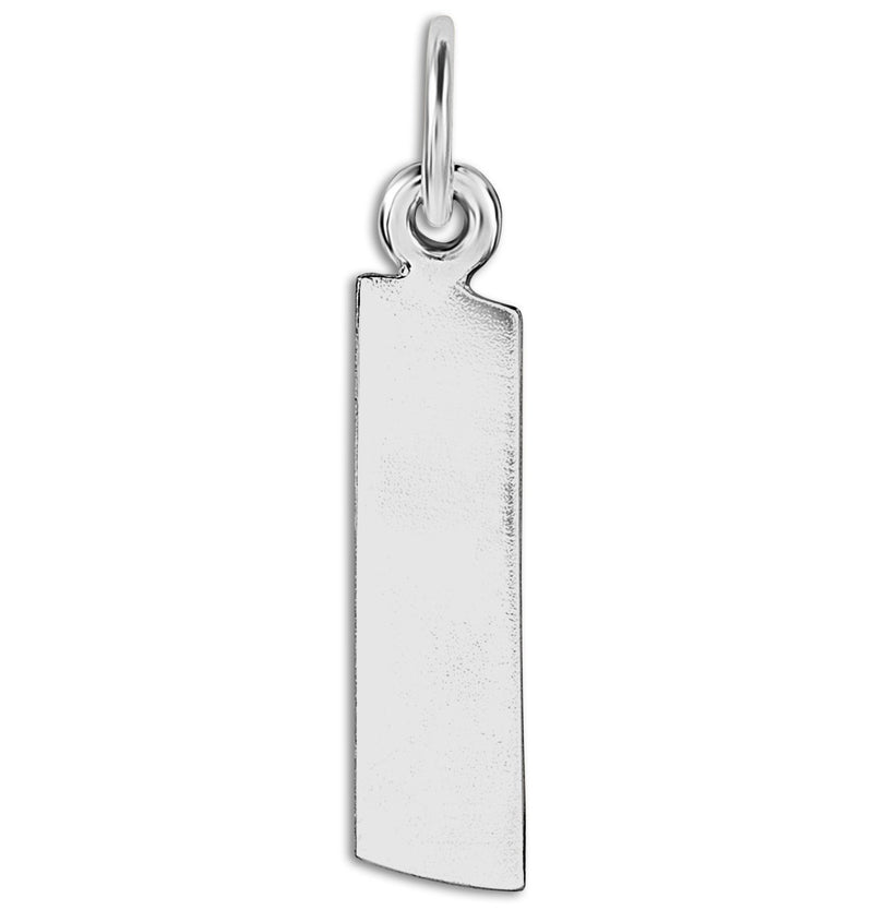 "I" Cutout Letter Charm Sterling Silver Jewelry For Necklaces And Bracelets From Helen Ficalora Every Letter And Initial Available