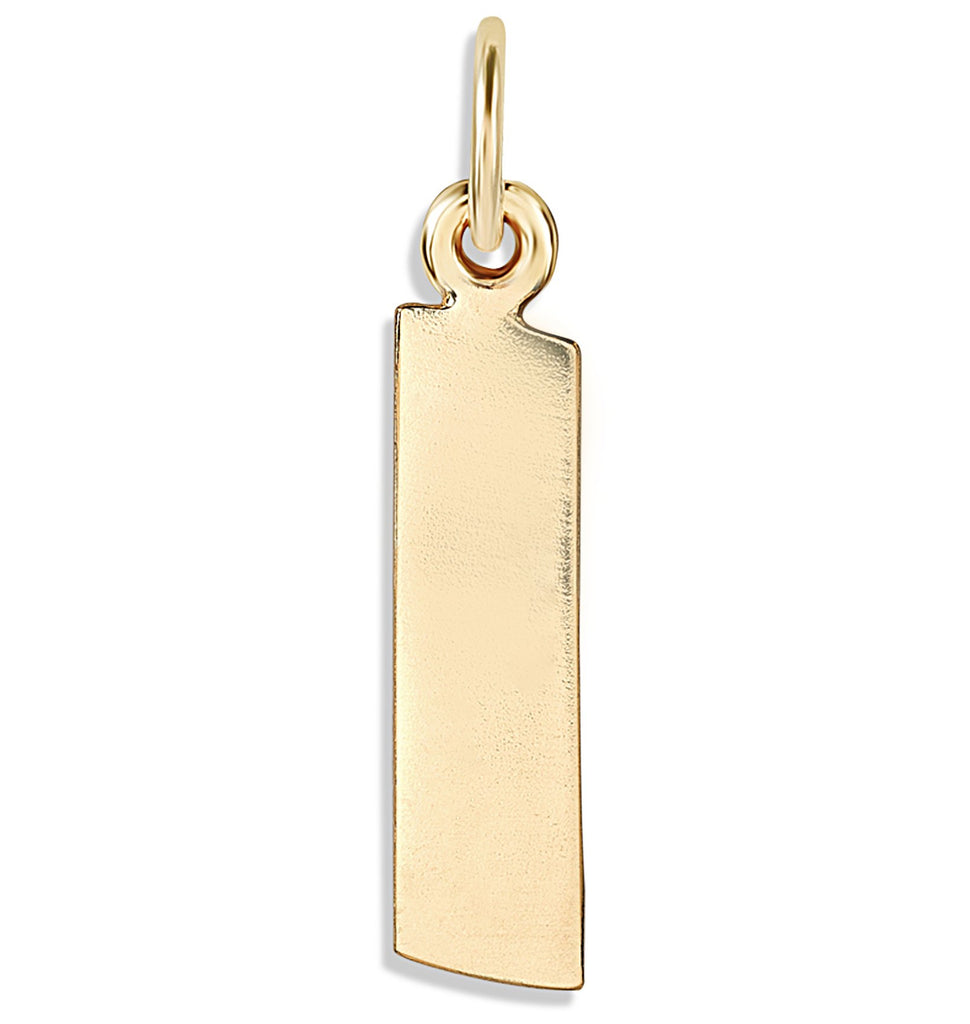 "I" Cutout Letter Charm 14k Yellow Gold Jewelry For Necklaces And Bracelets From Helen Ficalora Every Letter And Initial Available
