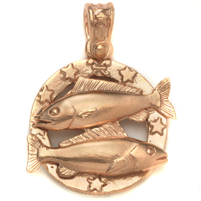 Large Pisces Zodiac Charm Jewelry Helen Ficalora