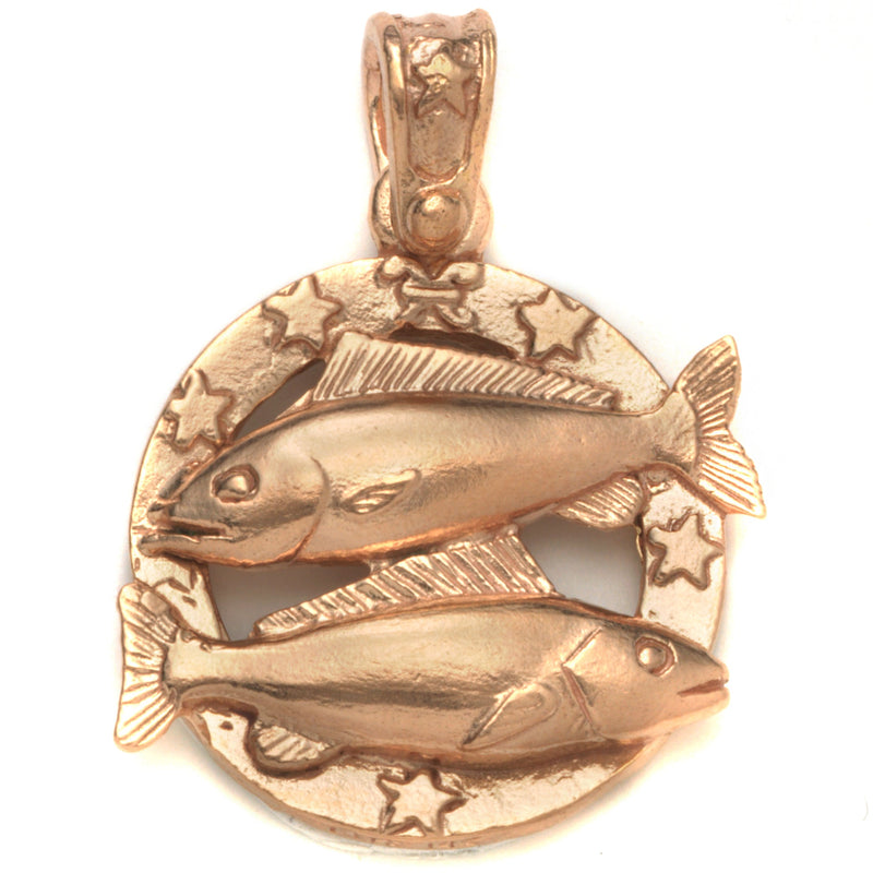 Large Pisces Zodiac Charm Jewelry Helen Ficalora