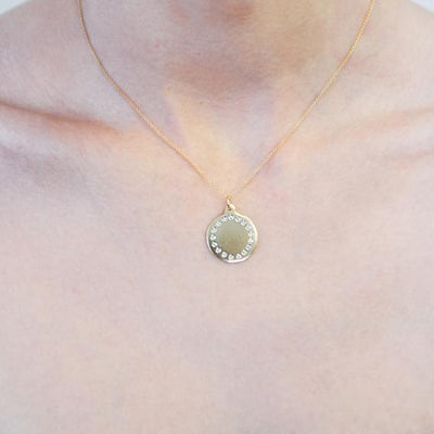 Large Eternity Disk Charm Pave Diamonds Jewelry Helen Ficalora For Necklaces And Bracelets