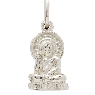 Buddha Mini Charm Jewelry Helen Ficalora 14k White Gold