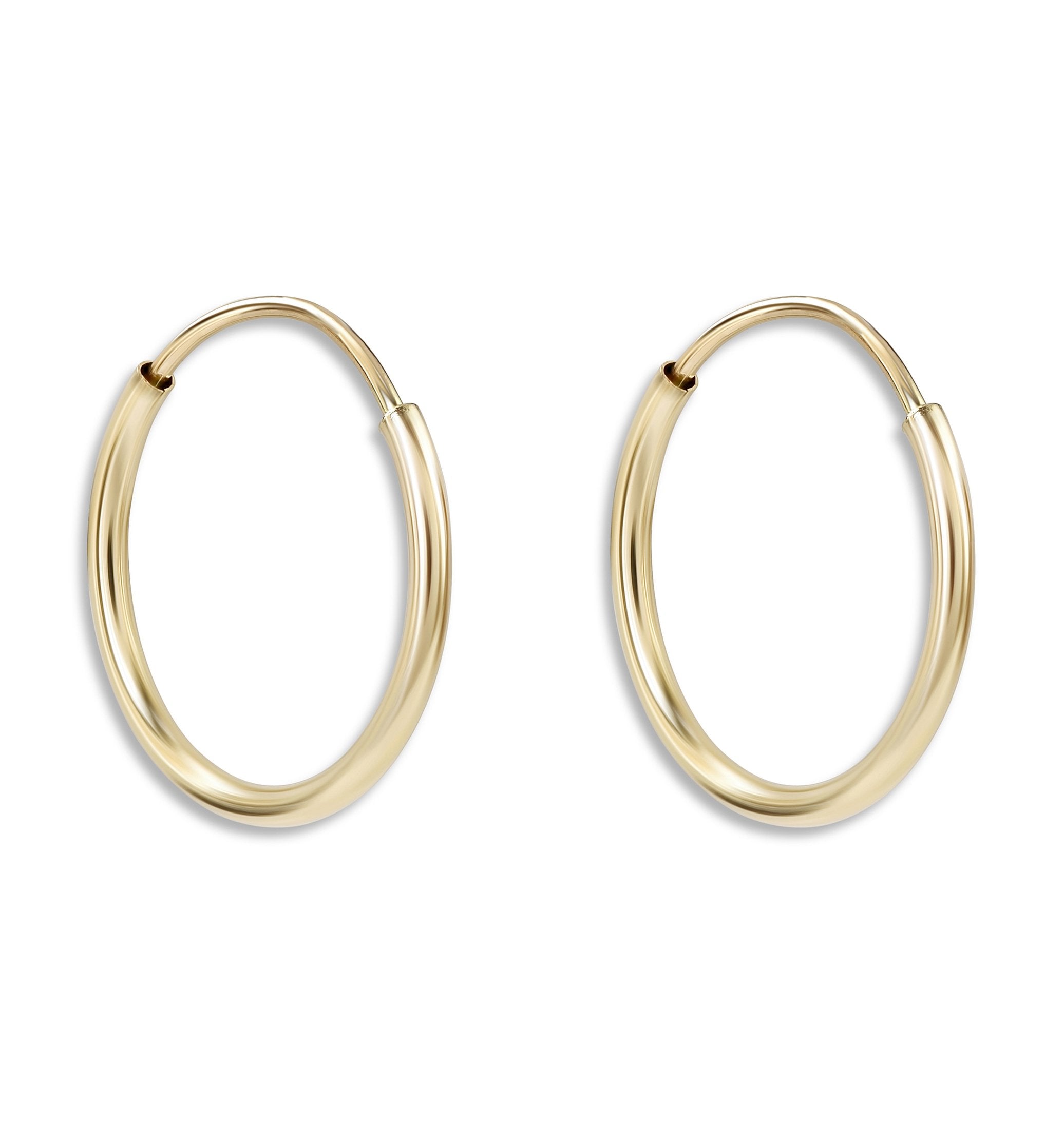 Thick Gold Hoop Earrings - 14K Solid Gold | Helen Ficalora 14K Yellow Gold / Single by Helen Ficalora