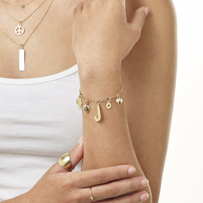 Medium Puffy Heart Charm Jewelry Helen Ficalora 14k Yellow Gold