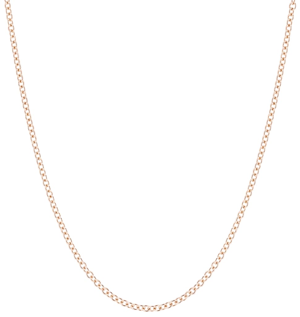 White Gold Cable Chain Necklace - PDPAOLA