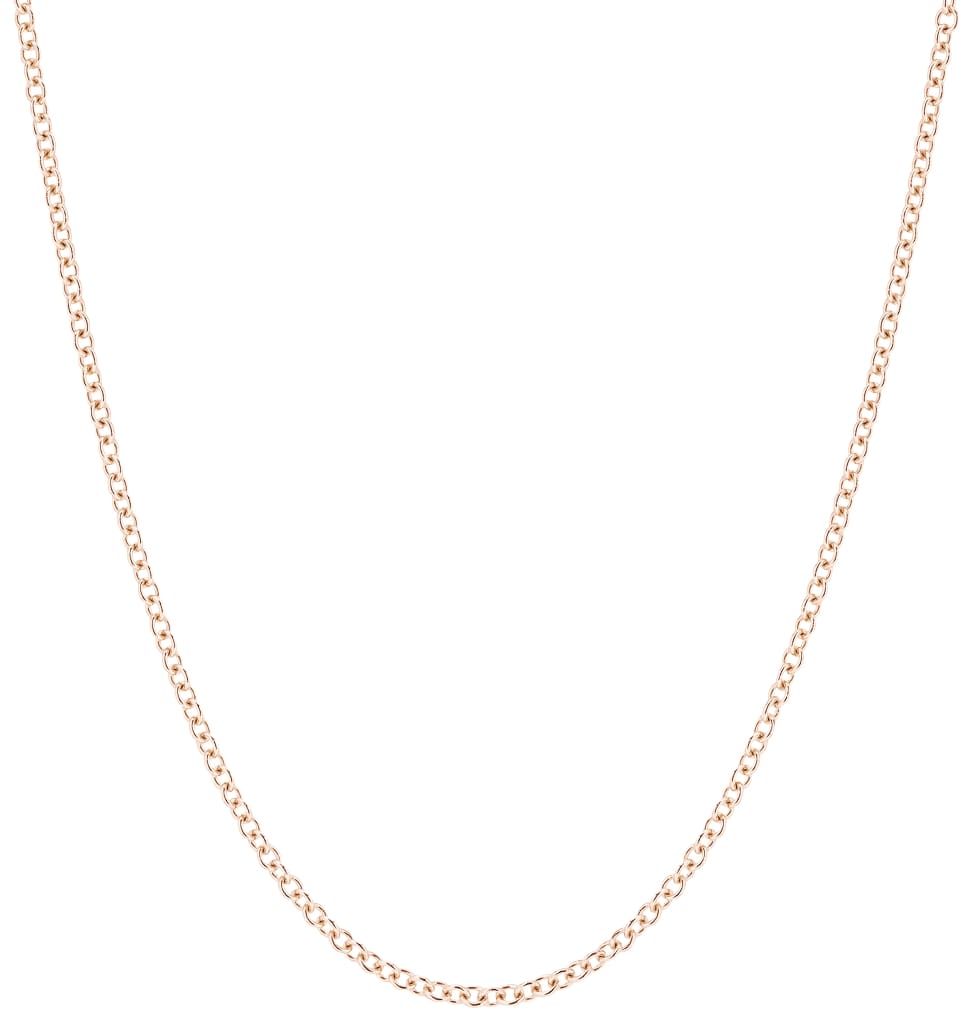 Helen Ficalora 14K Rose Gold Thin Cable Simple Necklace Chain