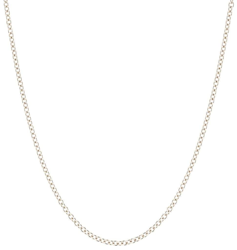 Helen Ficalora 14K White Gold Thin Cable Simple Necklace Chain