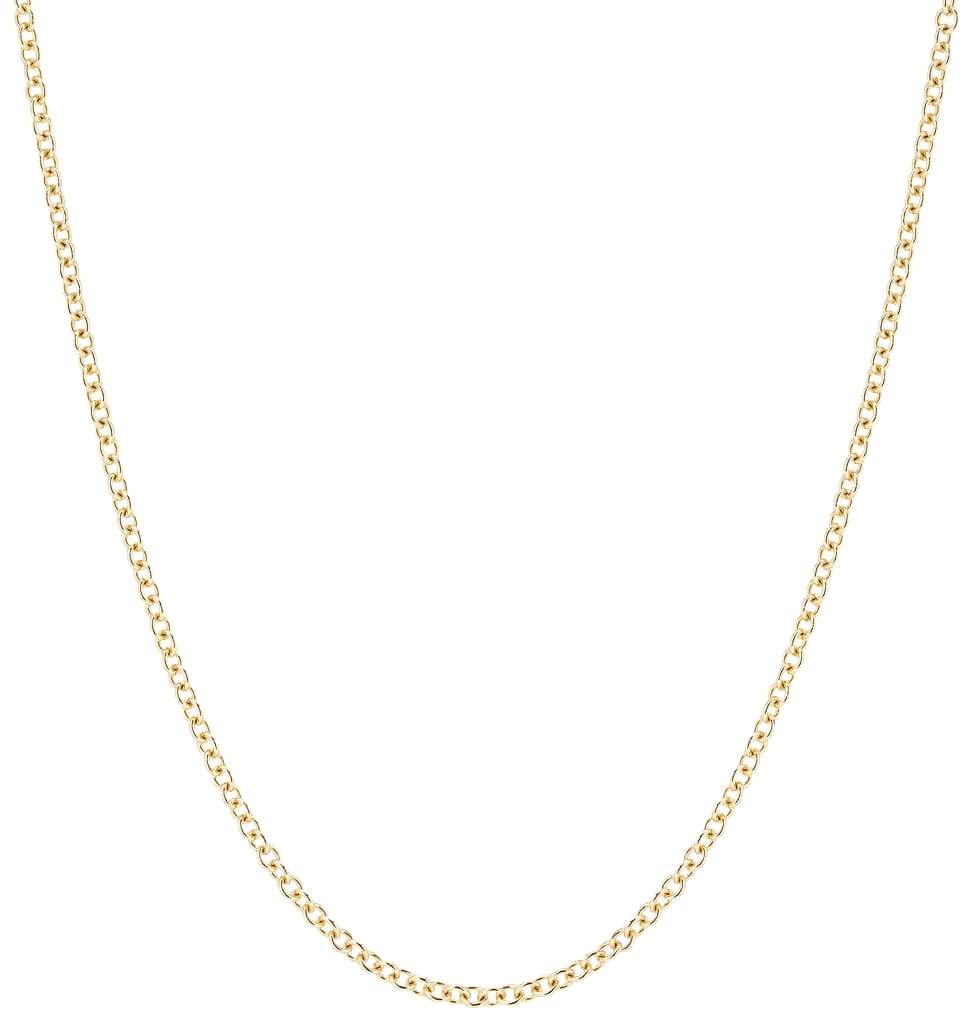 Helen Ficalora 14K Yellow Gold Thin Cable Simple Necklace Chain