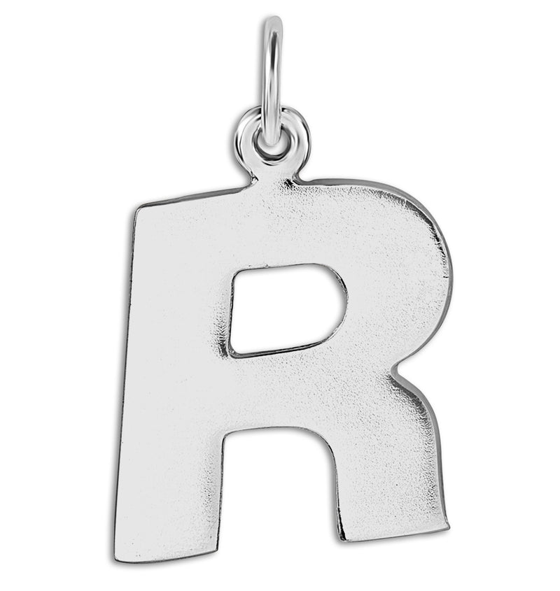 "R" Cutout Letter Charm 14k Yellow Gold Jewelry For Necklaces And Bracelets From Helen Ficalora Every Letter And Initial Available