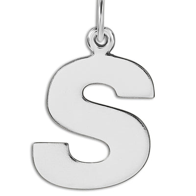 "S" Cutout Letter Charm 14k Yellow Gold Jewelry For Necklaces And Bracelets From Helen Ficalora Every Letter And Initial Available