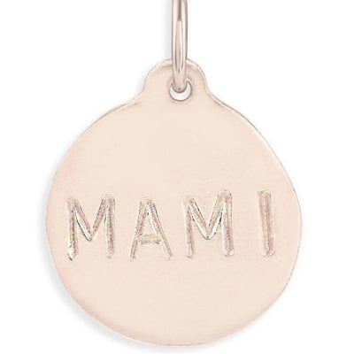 Mami Disk Charm - Helen Ficalora Jewelry - 14k Pink Gold