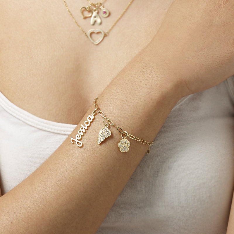 Helen Ficalora Personalized Name Charm For Necklaces