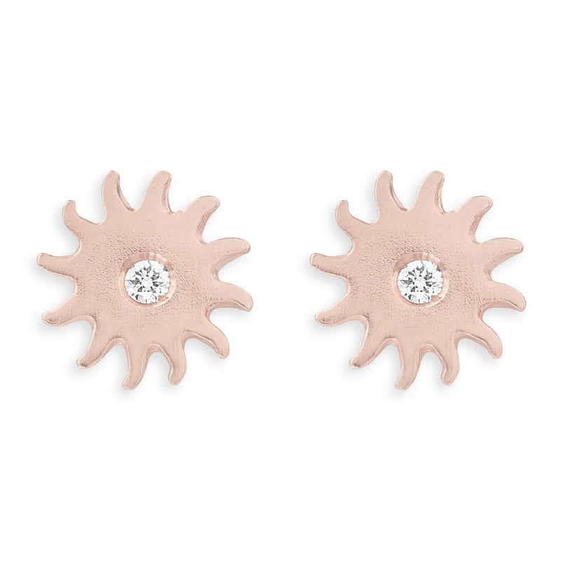 Helen Ficalora Diamond Sun Stud Earrings