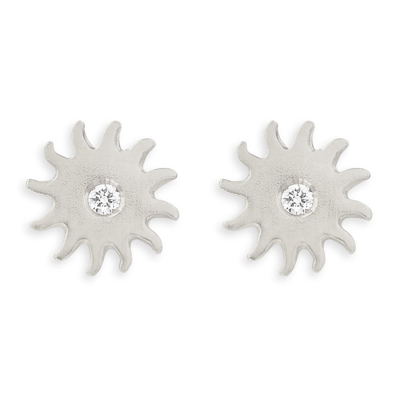 Helen Ficalora Diamond Sun Stud Earrings