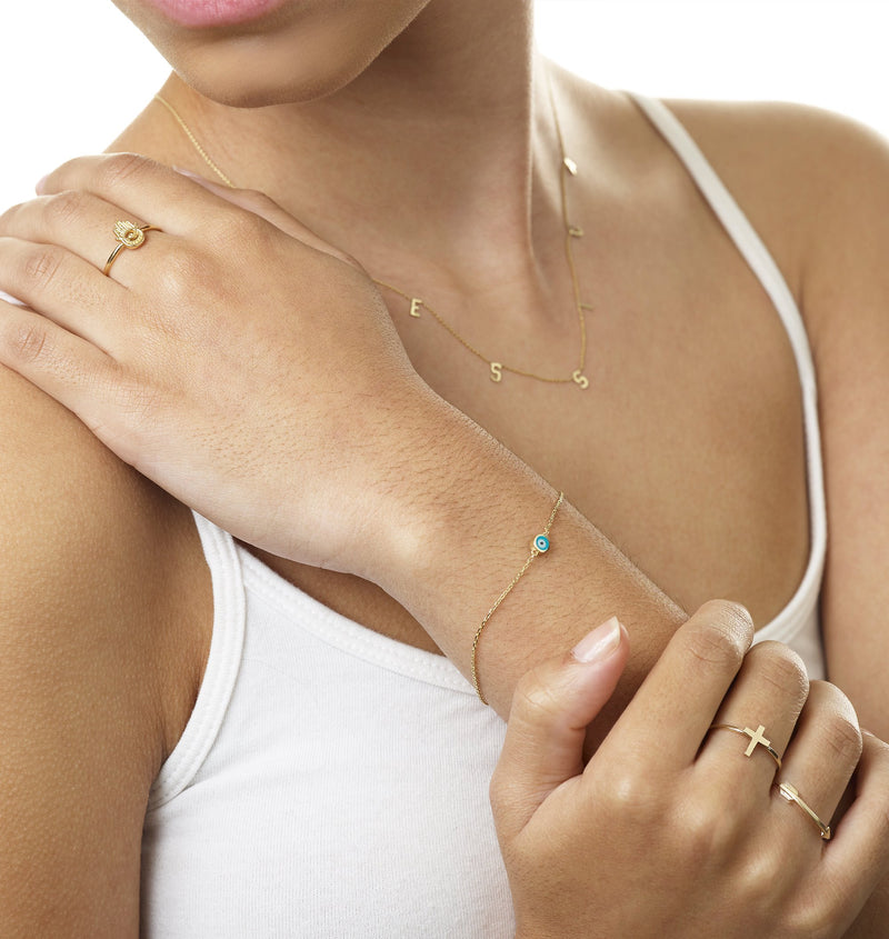 Hamsa Stacking Ring Jewelry Helen Ficalora 14k Gold