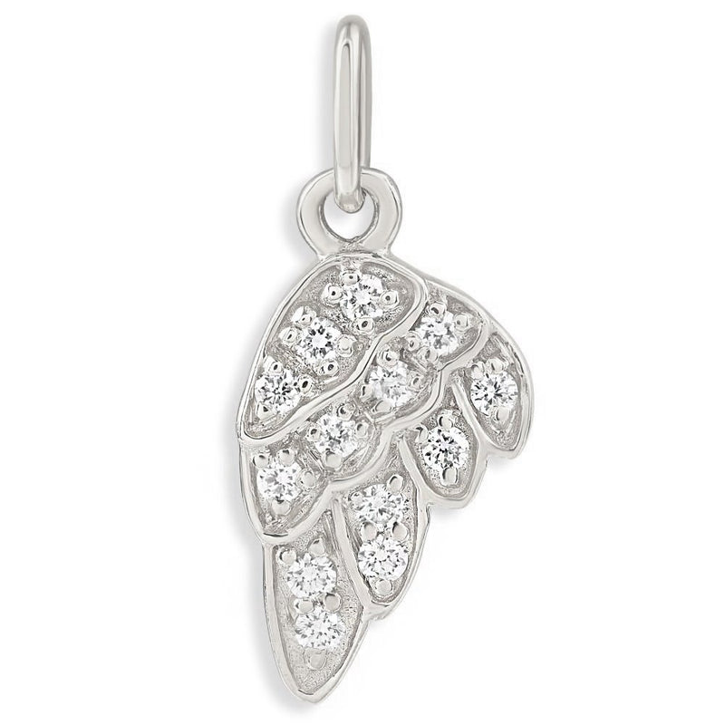 Helen Ficalora 14K White Gold Angel Wing Pendant With Diamonds