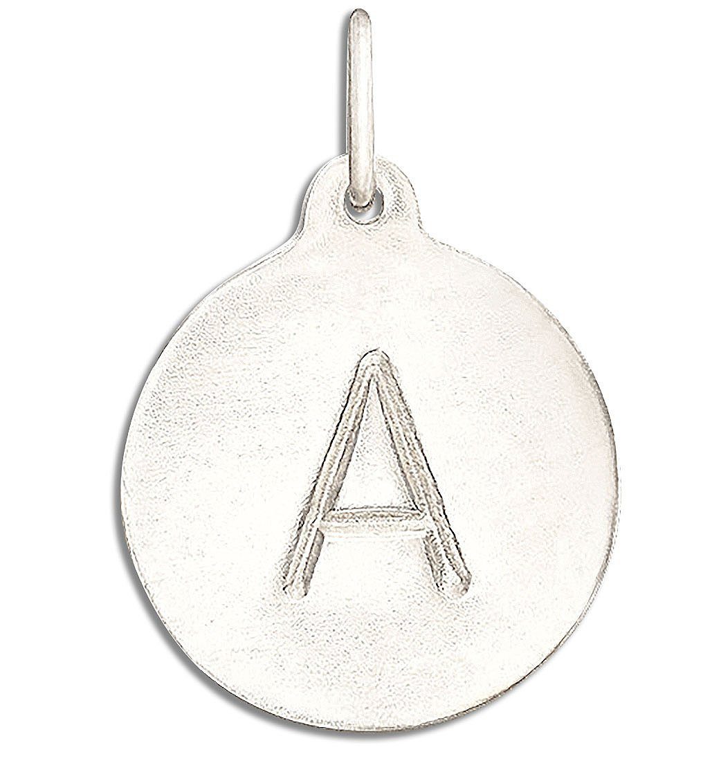 Sterling Silver Script Monogram Charm Bracelet