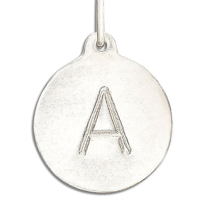 "A" Alphabet Charm 14k White Gold Jewelry For Necklaces And Bracelets From Helen Ficalora Every Letter And Initial Available