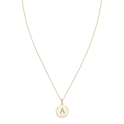 "A" Alphabet Charm 14k Yellow Gold Jewelry For Necklaces And Bracelets From Helen Ficalora Every Letter And Initial Available