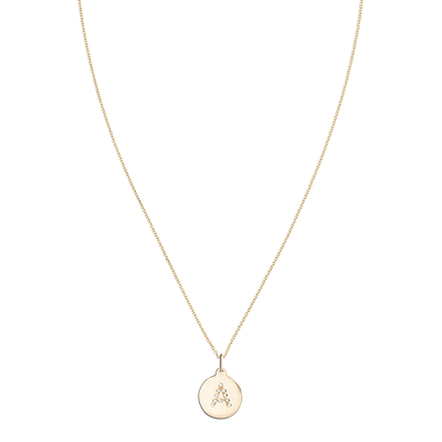 "A" Alphabet Charm 14k Yellow Gold Pavé Diamond Jewelry For Necklaces And Bracelets From Helen Ficalora Every Letter And Initial Available