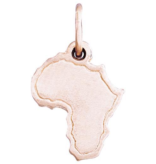 Helen Ficalora 14k Rose Gold Africa Charm for Bracelets & Necklaces