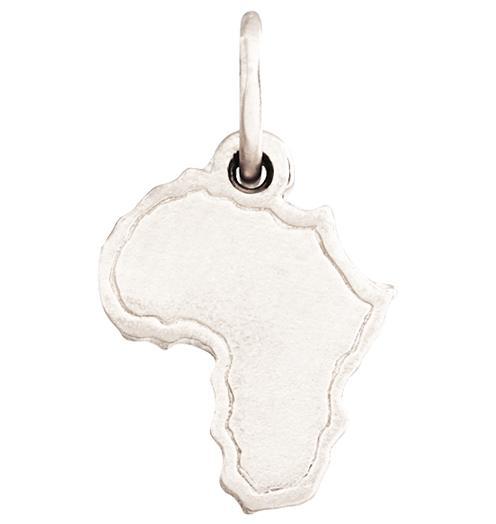 Helen Ficalora 14k White Gold Africa Charm for Bracelets & Necklaces