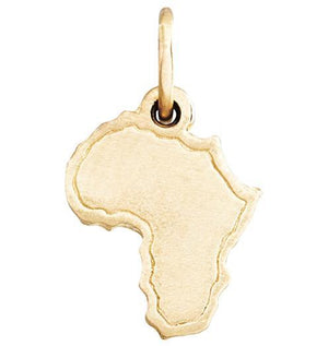 Helen Ficalora 14k Yellow Gold Africa Charm for Bracelets & Necklaces