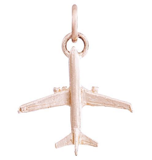 Airplane Mini Charm Jewelry Helen Ficalora 14k Pink Gold For Necklaces And Bracelets